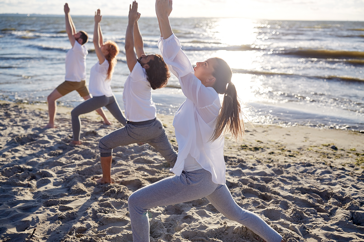le yoga est l'une des activités préférés des français en été